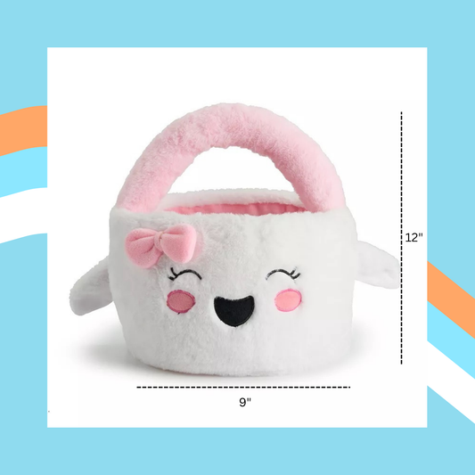 Spooky Sweet Ghost β Fuzzy Halloween Treat Bucket