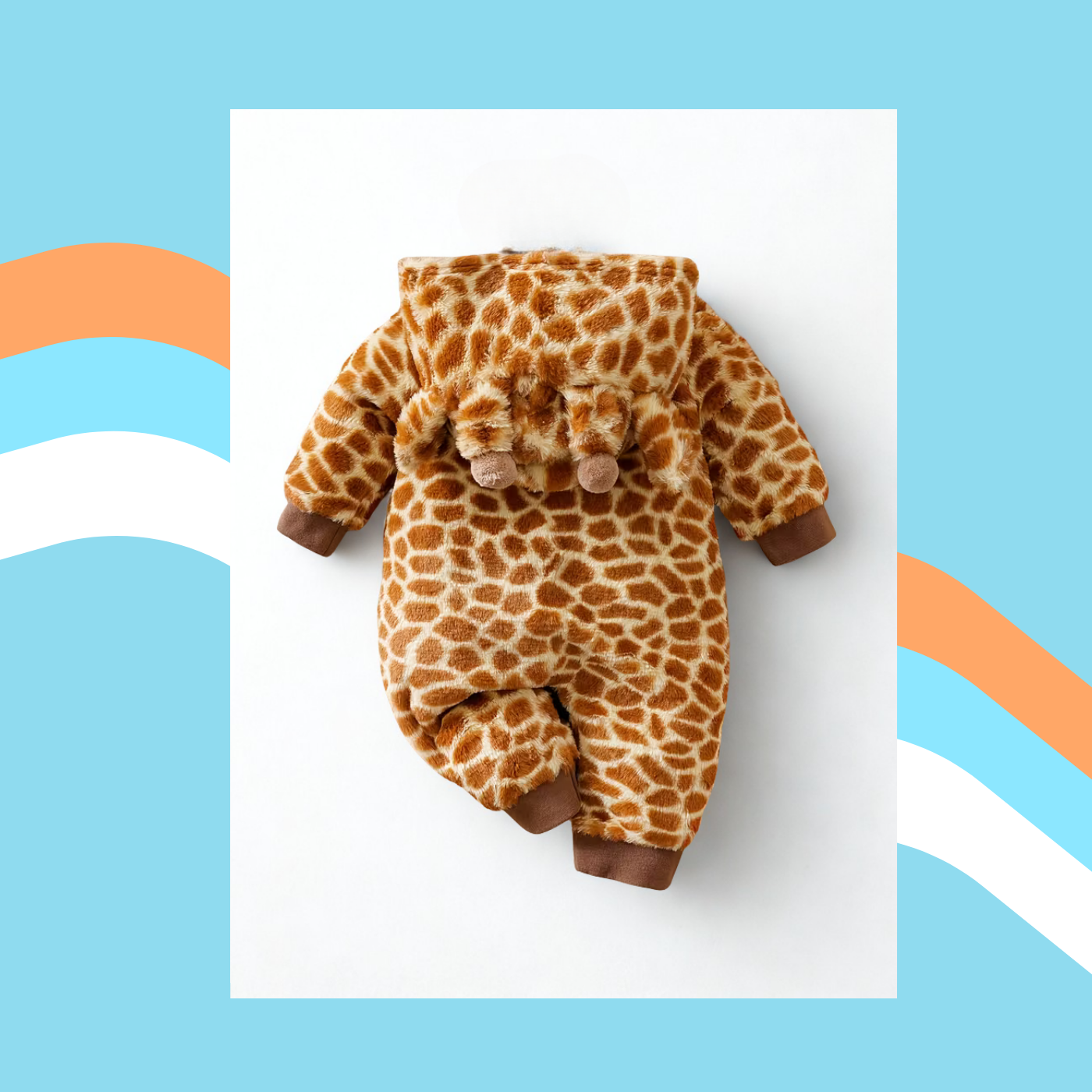 Cozy Little Giraffe – Baby & Toddler Fleece Costume Romper 🦒✨