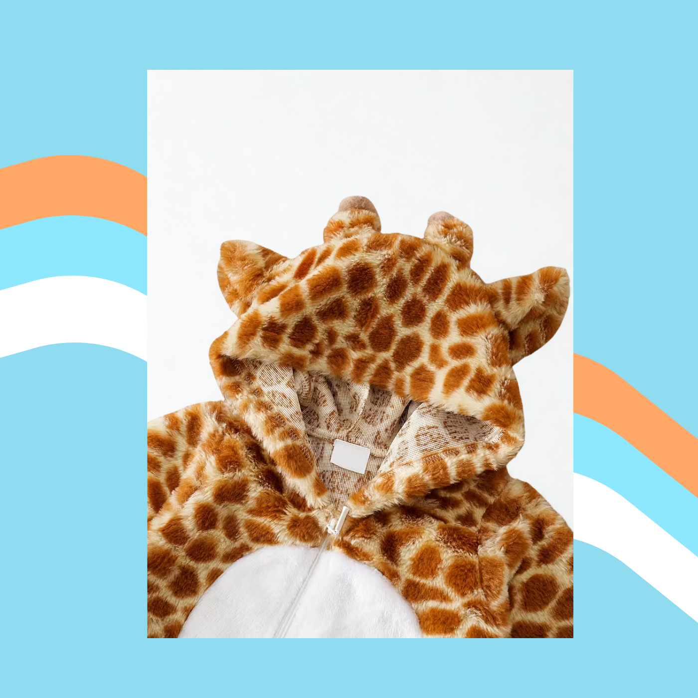 Cozy Little Giraffe – Baby & Toddler Fleece Costume Romper 🦒✨