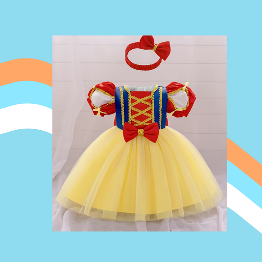 Snow White Princess Tulle Dress 👑🍎✨