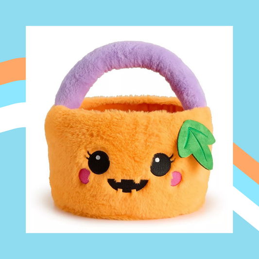 Pumpkin Basket – Soft Halloween Candy Bucket for Trick-or-Treating