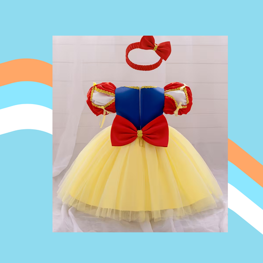 Snow White Princess Tulle Dress 👑🍎✨