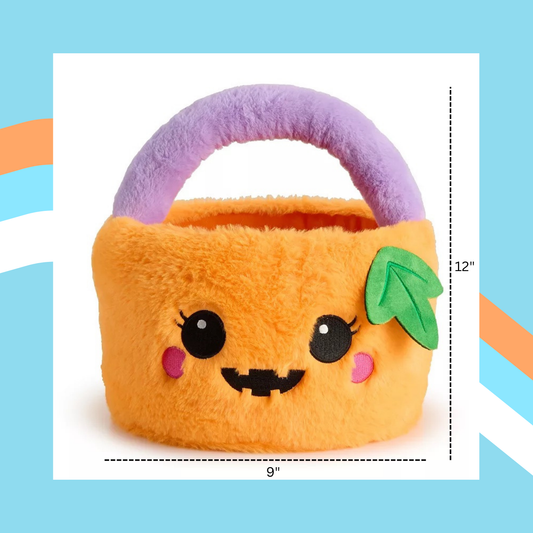 Pumpkin Basket – Soft Halloween Candy Bucket for Trick-or-Treating