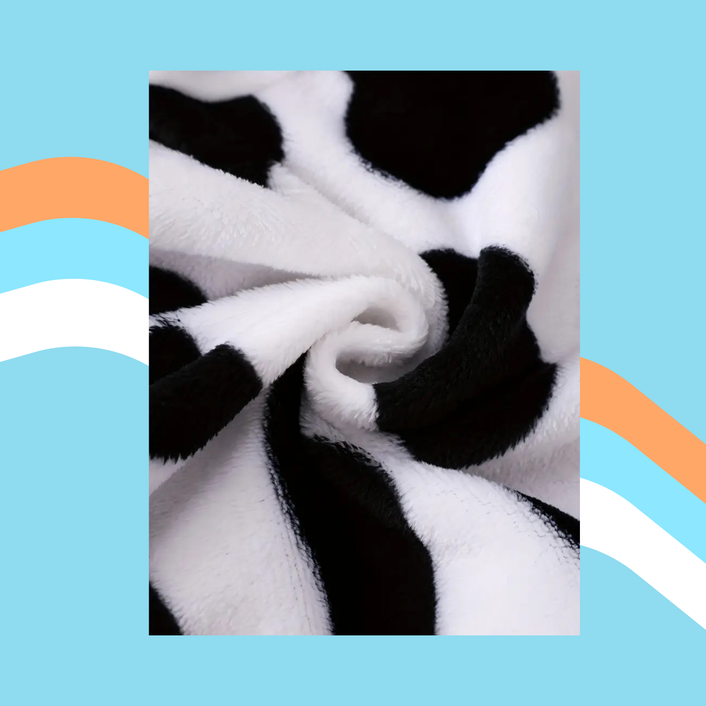 Moo Moo Darling – Cozy Baby Cow Print Hooded Onesie